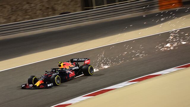 Checo Pérez en la clasificación Gran Premio Baréin de 2021.