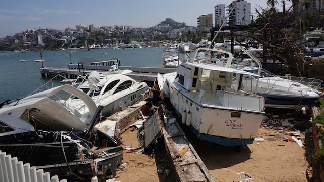 Daños en Acapulco tras el paso del Huracán Otis