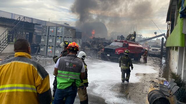 Incendio en San Vicente Chicoloapan, Edomex