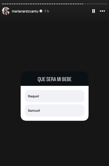 Encuesta de Mariana Rodríguez sobre el nombre de su tercer bebé