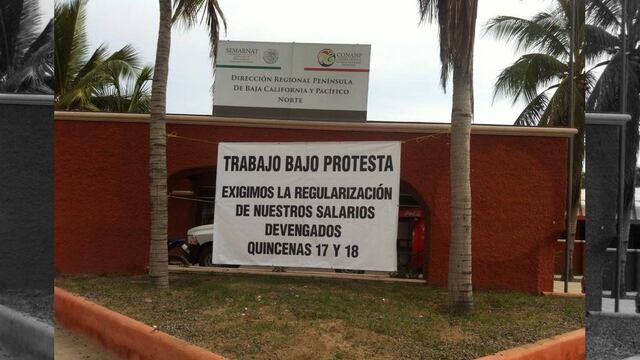 Se une Conanp en BCS a las protestas por falta de pago