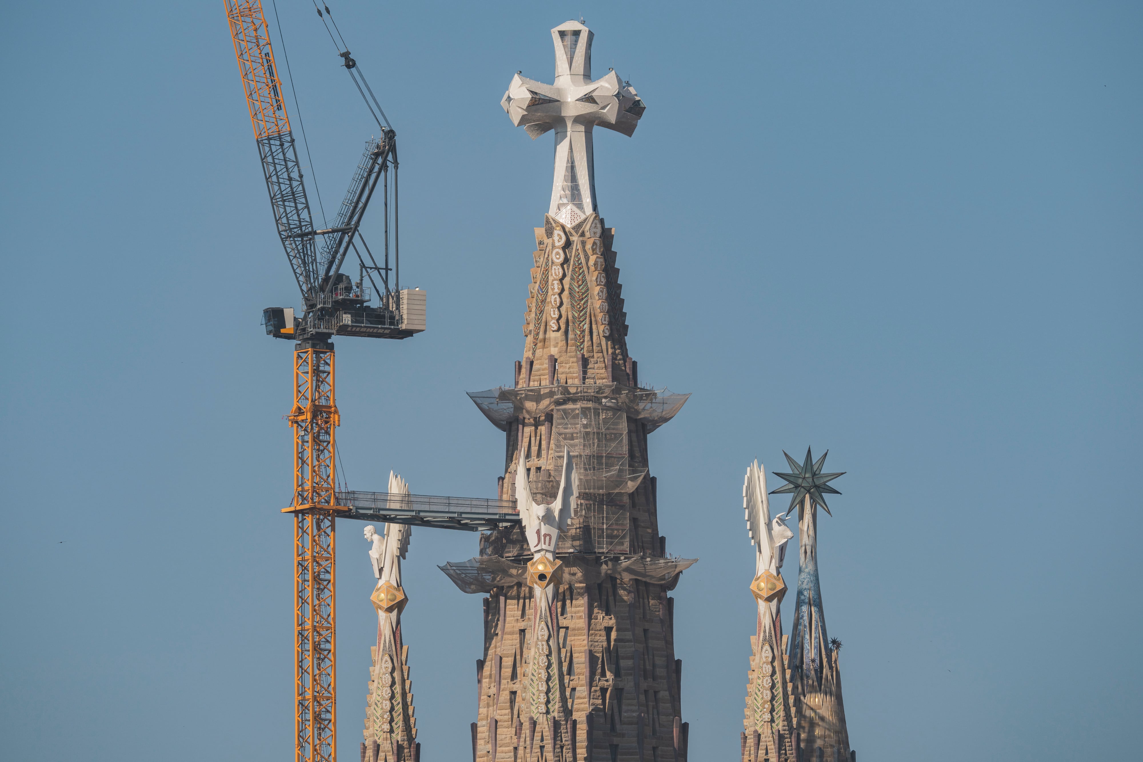 La Torre de Jesucristo en la Basílica de la Sagrada Familia.