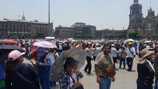 Marcha del magisterio el 15 de mayo en el Zócalo CDMX