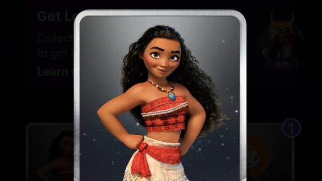 Moana es la carta más difícil de conseguir esta semana en el juego de Disney 100 en TikTok