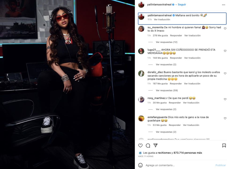Yailin La Más Viral habría anunciado colaboración musical con Karol G
