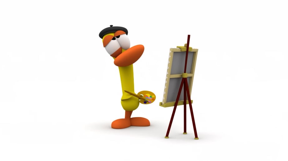 Pocoyó aprende los colores