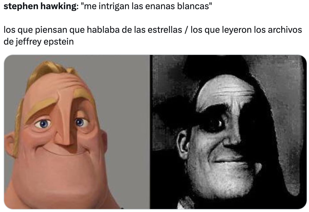 Memes se burlan de Stephen Hawking en la supuesta orgía de Jeffrey Epstein