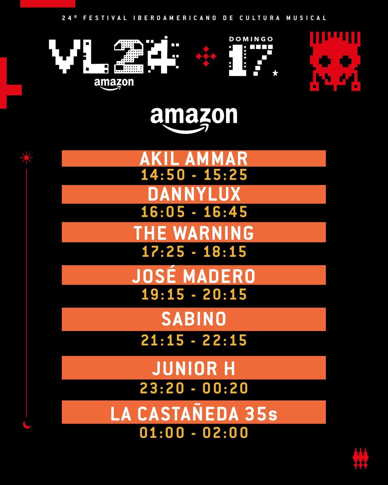 Vive Latino 2024: Artistas y horario para los escenarios Amazon, Telcel, Little Caesars y Carpa Intolerante del 16 y 17 de marzo