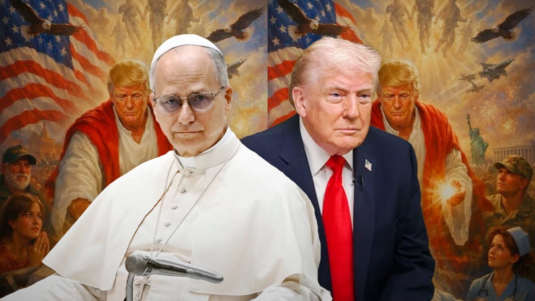Donald Trump publica imagen como Jesús generada con IA tras críticas al Papa León XIV