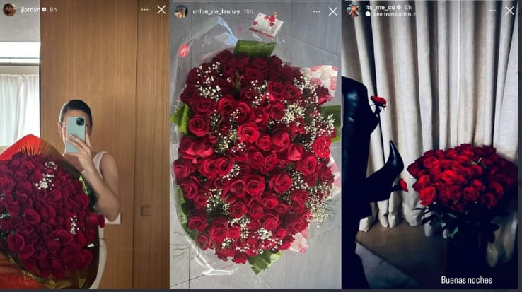 Los tres ramos de flores que regaló Karim Benzema