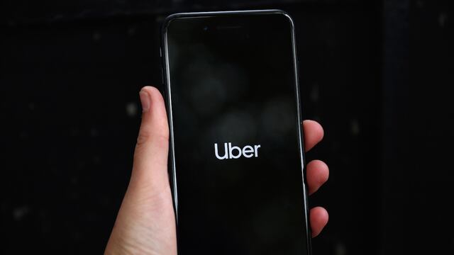 La aplicación de Uber.
