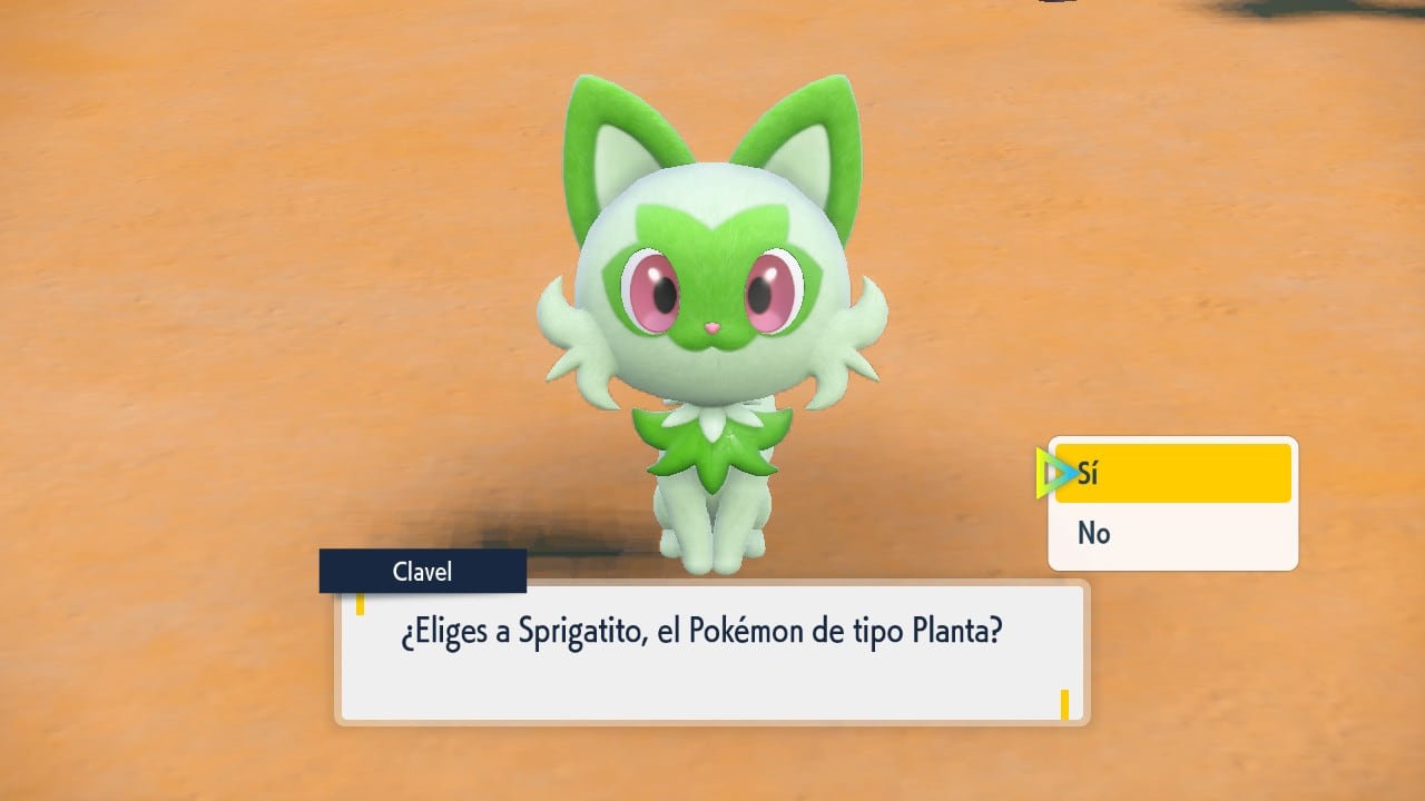 Sprigatito en Pokémon