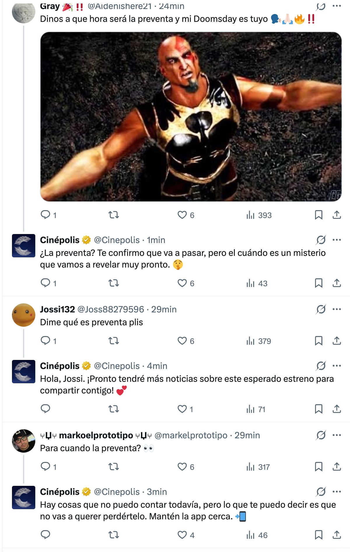 Cinépolis responde a la preventa de Avengers: Doomsday