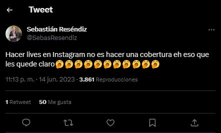 ¿Se refería a Pablo Chagra? Sebastián Reséndiz tira indirecta a los influencers