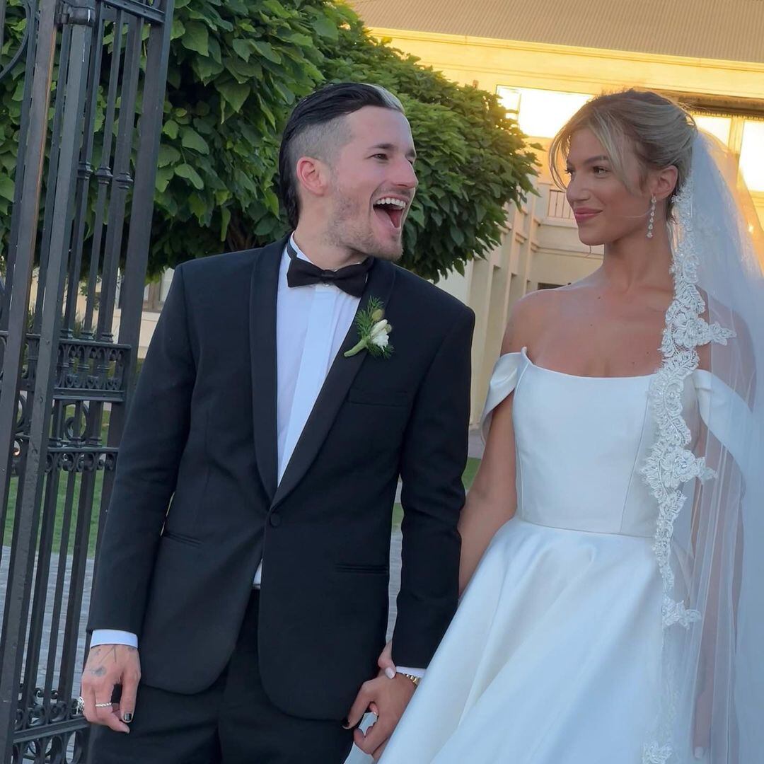 Ricky Montaner y Stefi Roitman en su boda