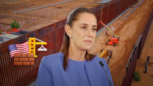 Sheinbaum reacciona a la ampliación del muro fronterizo con Estados Unidos