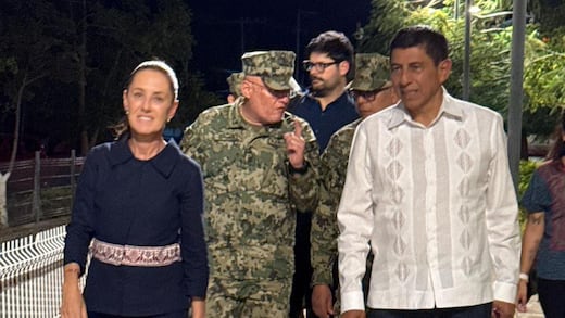 Salomón Jara y Claudia Sheinbaum evalúan atención a víctimas del Tren Interoceánico