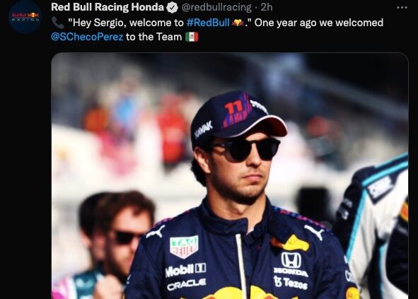Red Bull celebró un año de la llegada de Checo Pérez