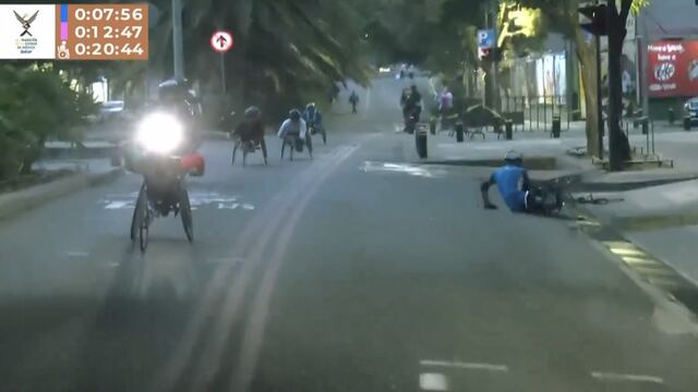 Corredor sufre accidente en Maratón CDMX