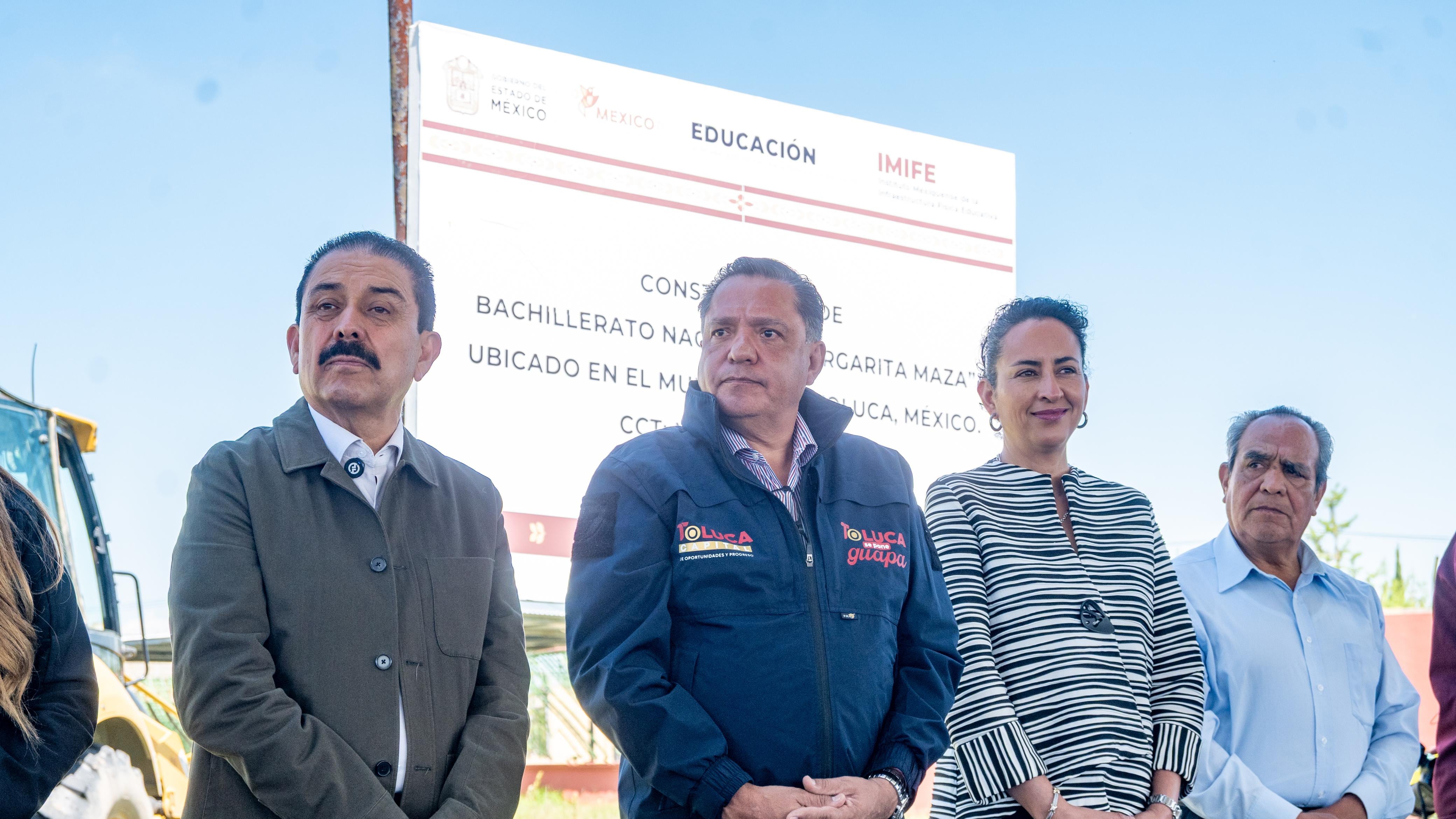Ricardo Moreno inicia construcción de Preparatoria Bachillerato Nacional en Real de San Pablo