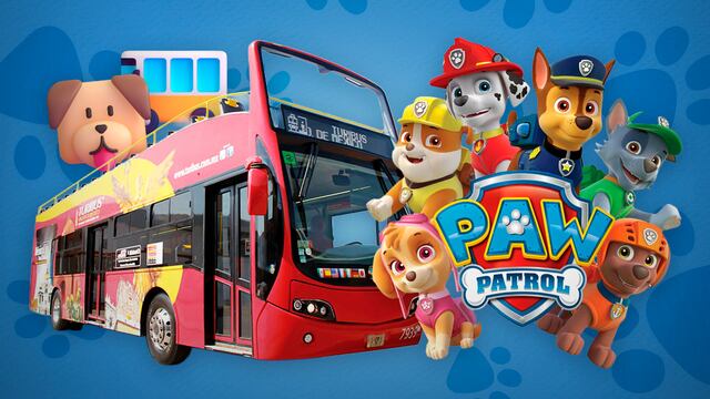 Turibus de CDMX con Paw Patrol