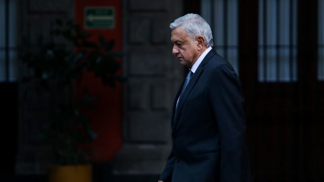 AMLO en Palacio Nacional.