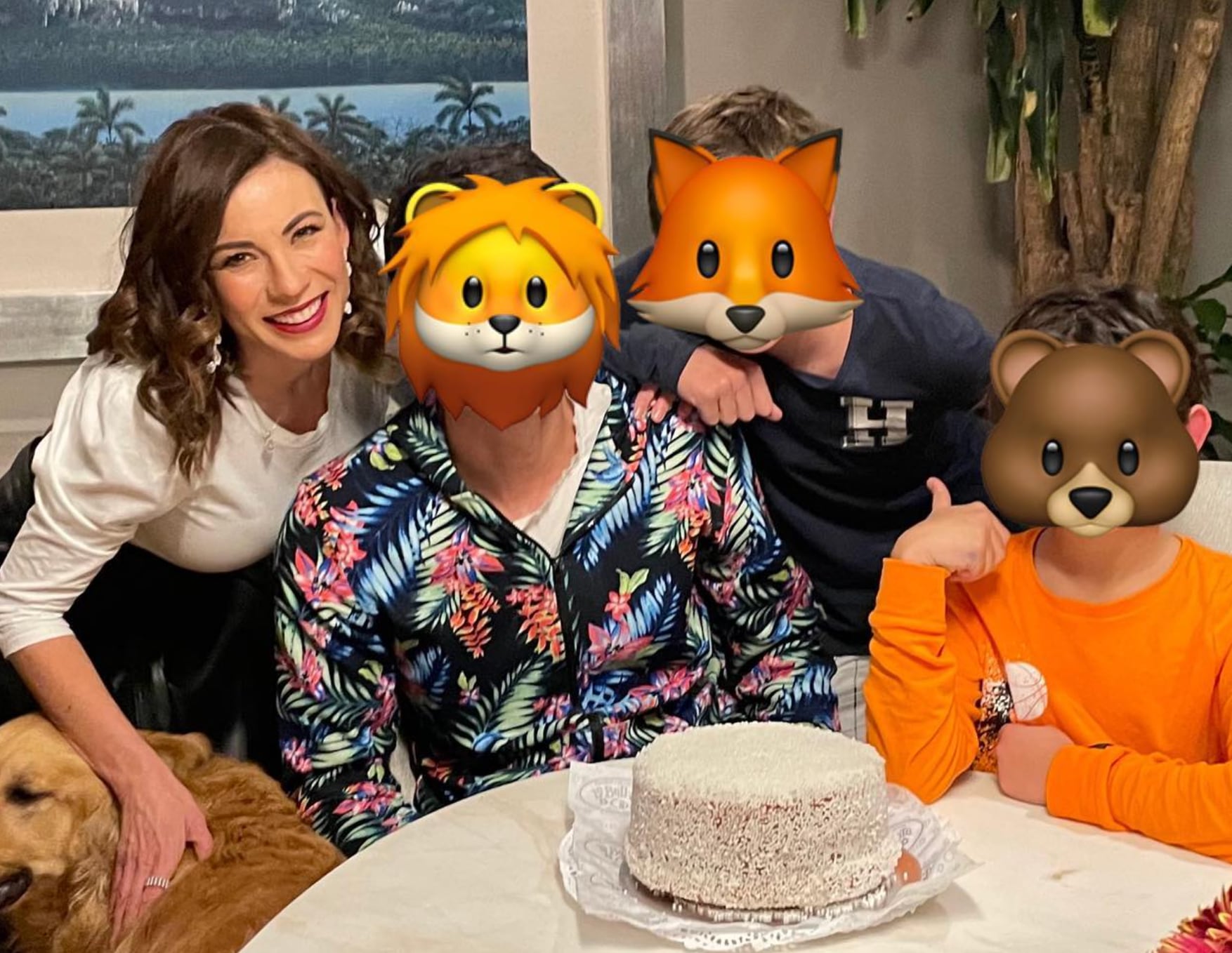 Ingrid Coronado y sus hijos
