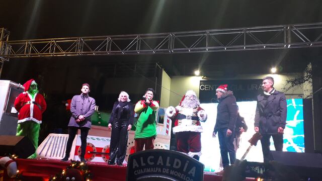 Inauguran atracciones navideñas en Cuajimalpa.