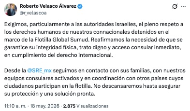 Roberto Velasco busca proteger a connacionales de abuso por parte de autoridades israelís