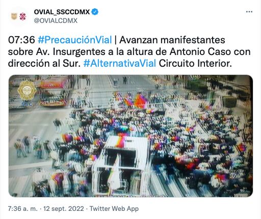 marcha del SME hoy/OVIAL-CDMX