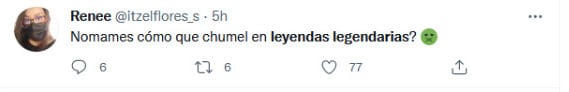 Chumel Torres en Leyendas Legendarias/Twitter