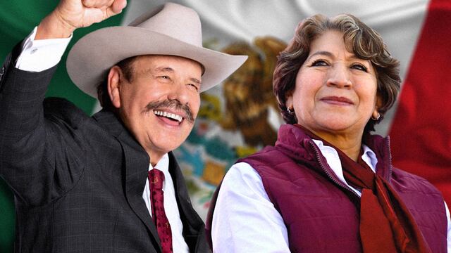Armando Guadiana y Delfina Gómez, candidatos de Morena en las elecciones 2023