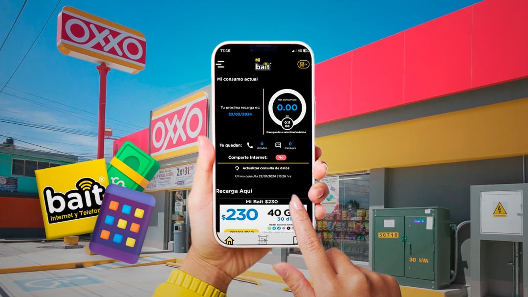 OXXO comienza a ofrecer recargas Bait en sus tiendas