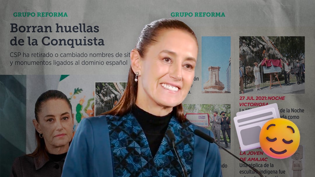 “Estoy muy orgullosa”: Sheinbaum responde a Reforma por cambios ligados a la Conquista