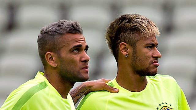 Dani Alves y Neymar