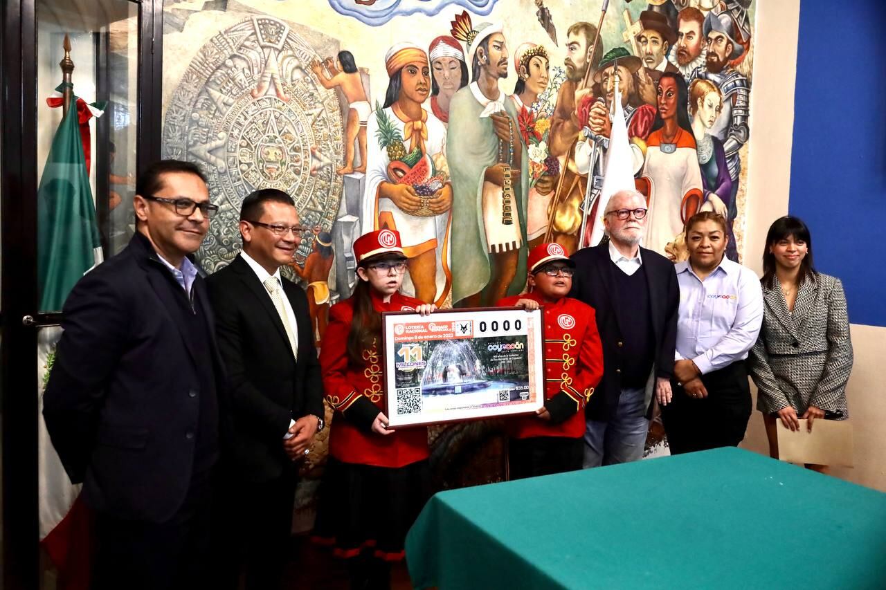 Coyoacán conmemora 500 años de historia con billete de la Lotería Nacional