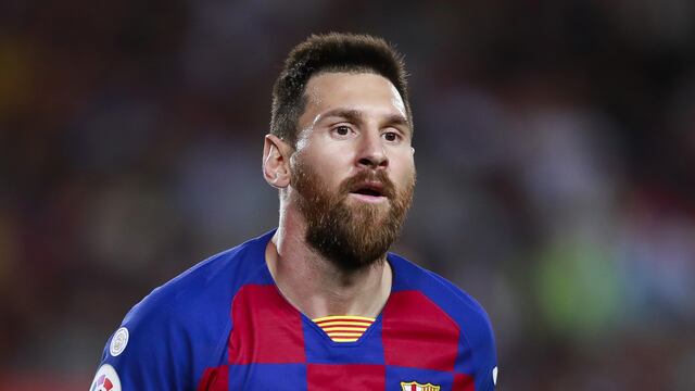 Messi durante un partido del Barça