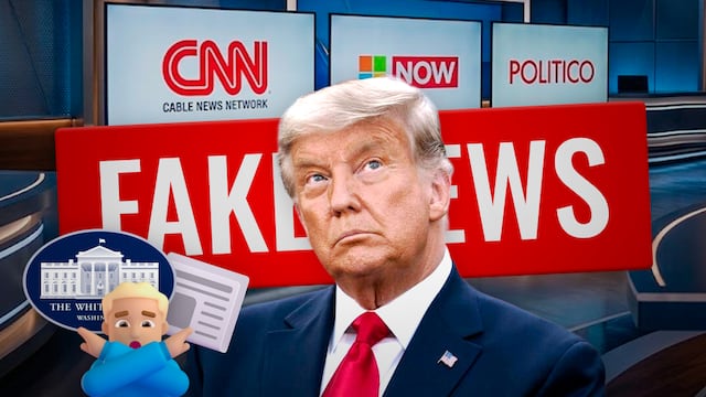 Donald Trump censura a medios de comunicación por difundir noticias falsas