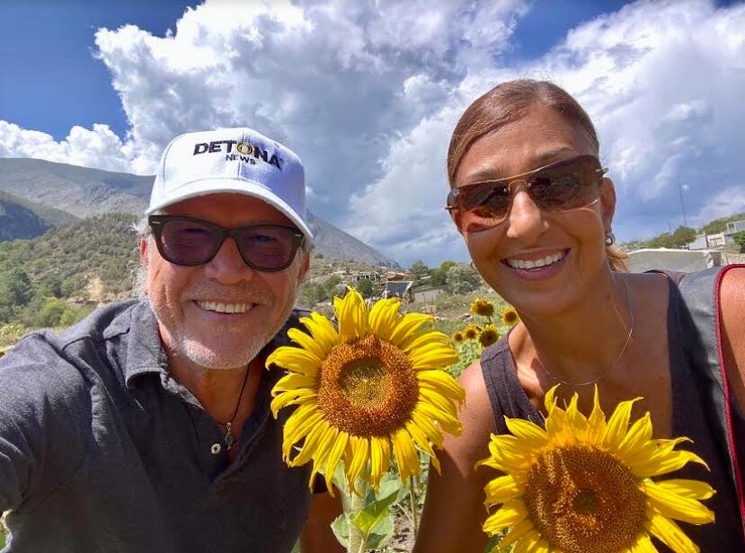 Laguna de girasoles en Santiago, NL