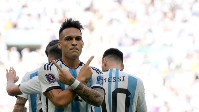 Lautaro Martínez, delantero de la Selección Argentina.