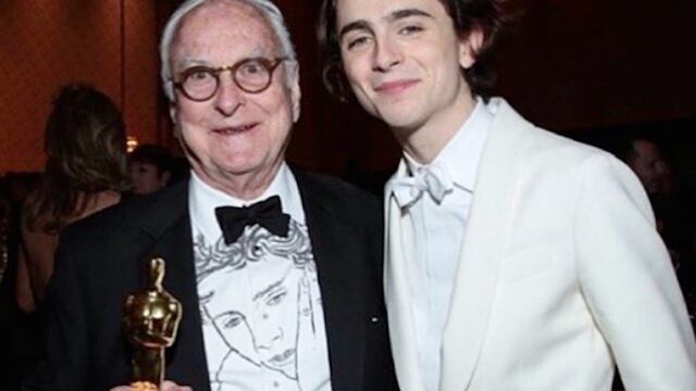 James Ivory y Timothée Chalamet