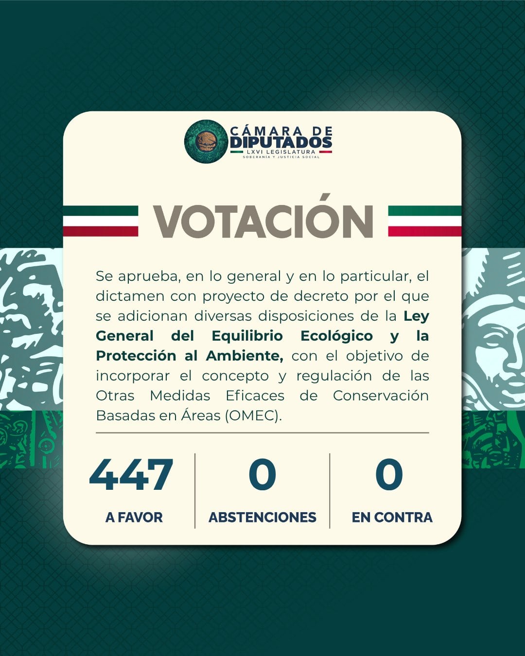 Aprueban reforma a la Ley de Equilibrio Ecológico y Protección al Ambiente