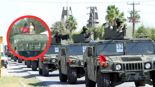 Captan a mujeres dando paseo en vehículo oficial de la Sedena en Puebla