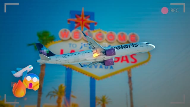 Captan en llamas avión de Volaris con destino a Las Vegas