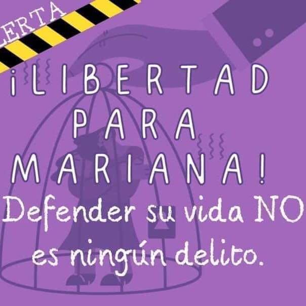 Exigen libertad de Mariana, detenida por defenderse de su agresor