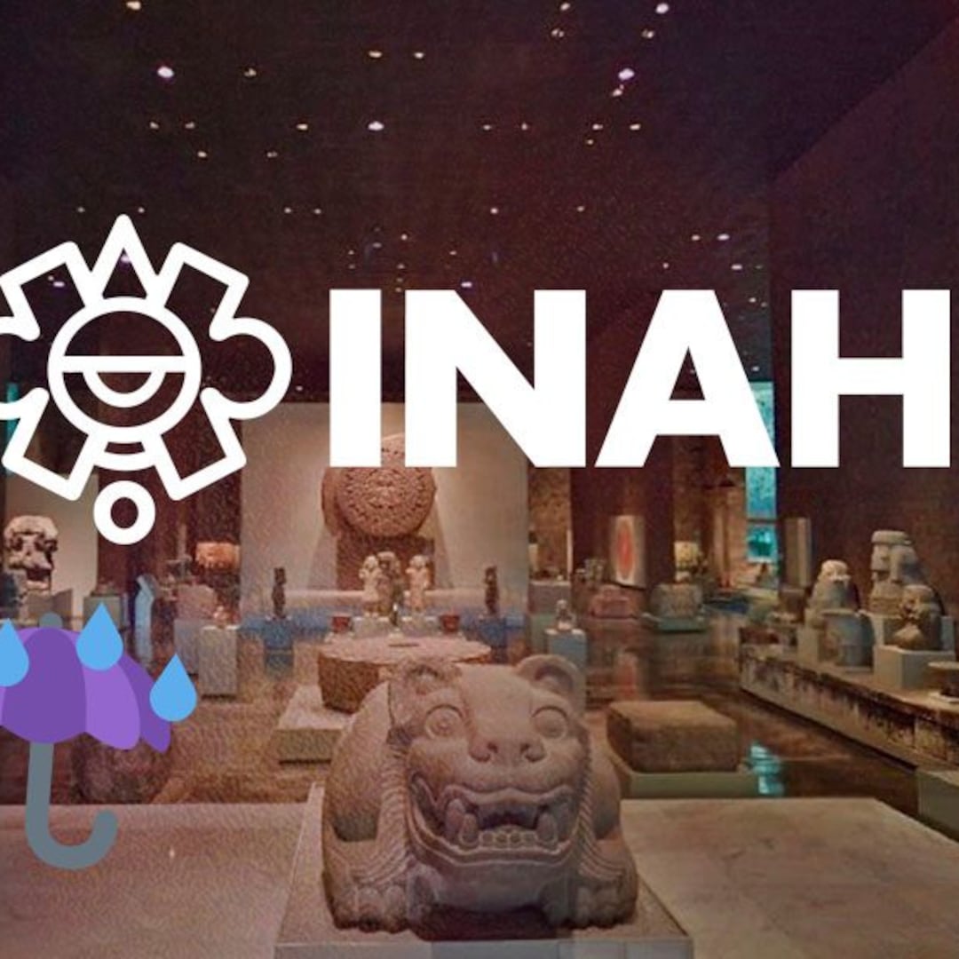 INAH descarta daños tras filtración de agua en el Museo Nacional de Antropología