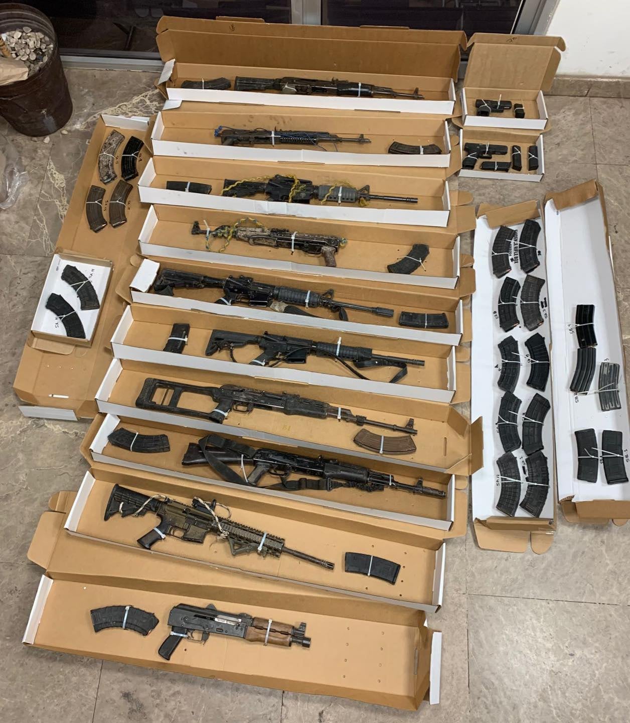 Armas decomisadas por balacera en el Valle Yaqui en Sonora