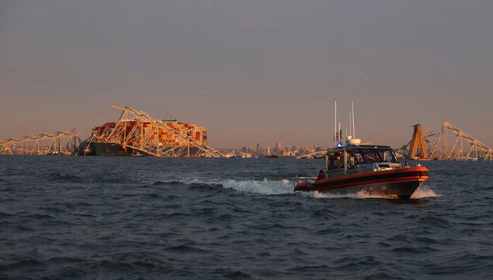 Puente de Baltimore colapsado