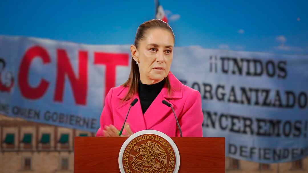 “¿Qué necesidad hay?”: Claudia Sheinbaum cuestiona manifestación de la CNTE en Palacio Nacional