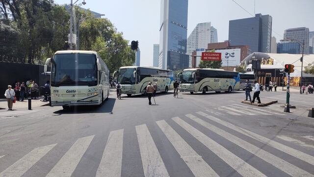 Bloqueo en Avenida Insurgentes y Paseo de la Reforma